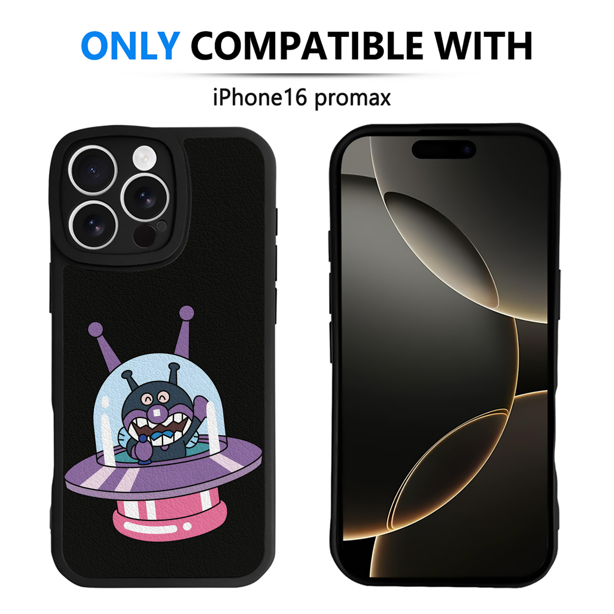 （画像用） アンパンマン Anpanman 【iPhone 16シリーズ対応】シリコンスマホケース（レザー調） 材質：シリコン